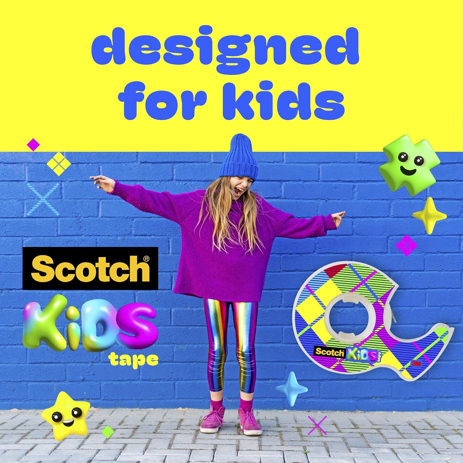 Detalle 2 de Scotch KT-MA-600-DM2 Kids Invisible Tape, Dispenser and Two 3/4 in Rolls
