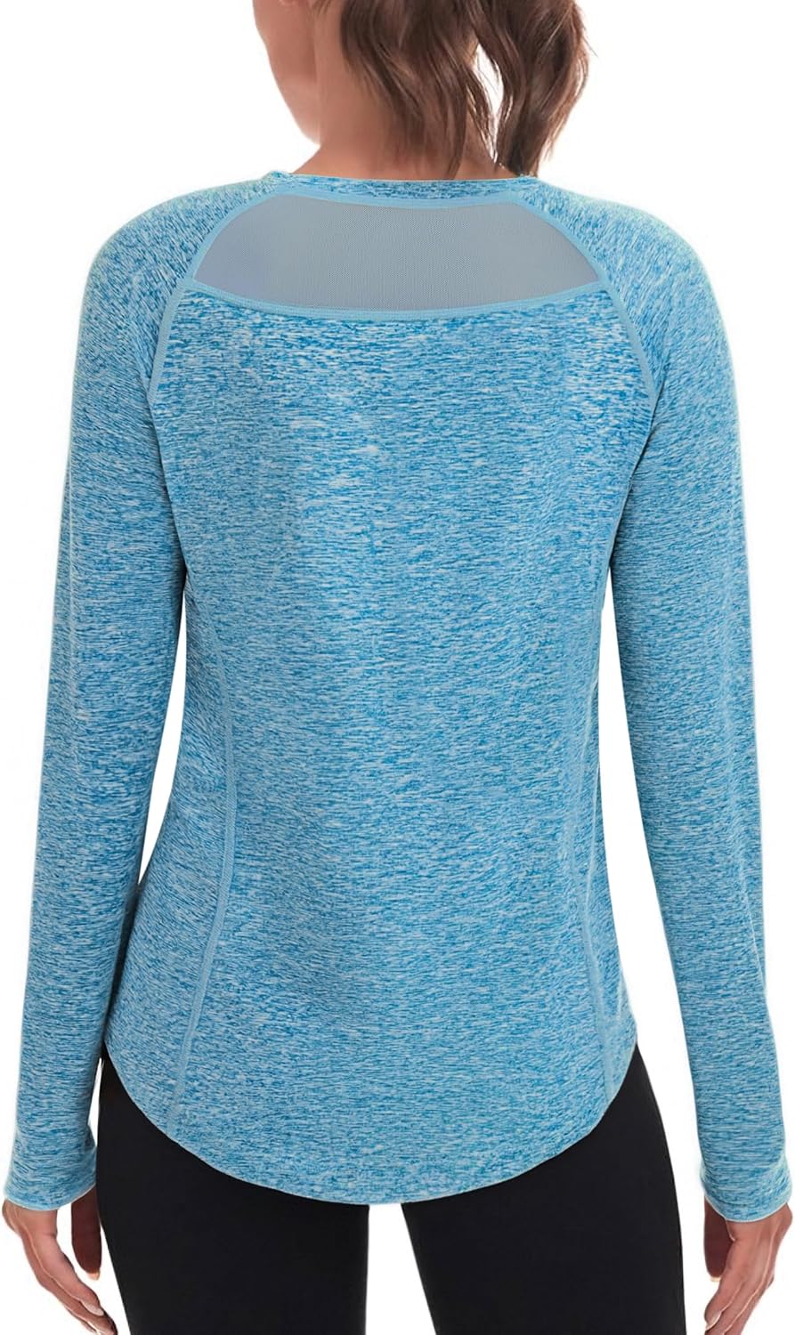 Detalle de Wayleb Maglietta Sportiva Donna Manica Lunga: Top Tecnico Traspirante per Allenamento