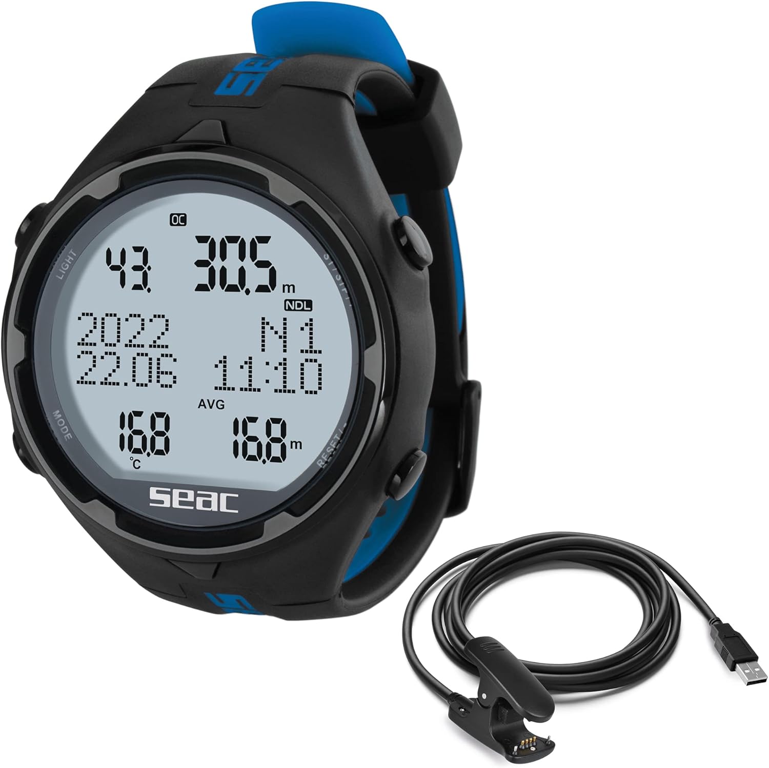 Thumbnail 6 de Seac Action computer subacqueo per immersioni e freediving con Dive Log e allarmi di sicurezza