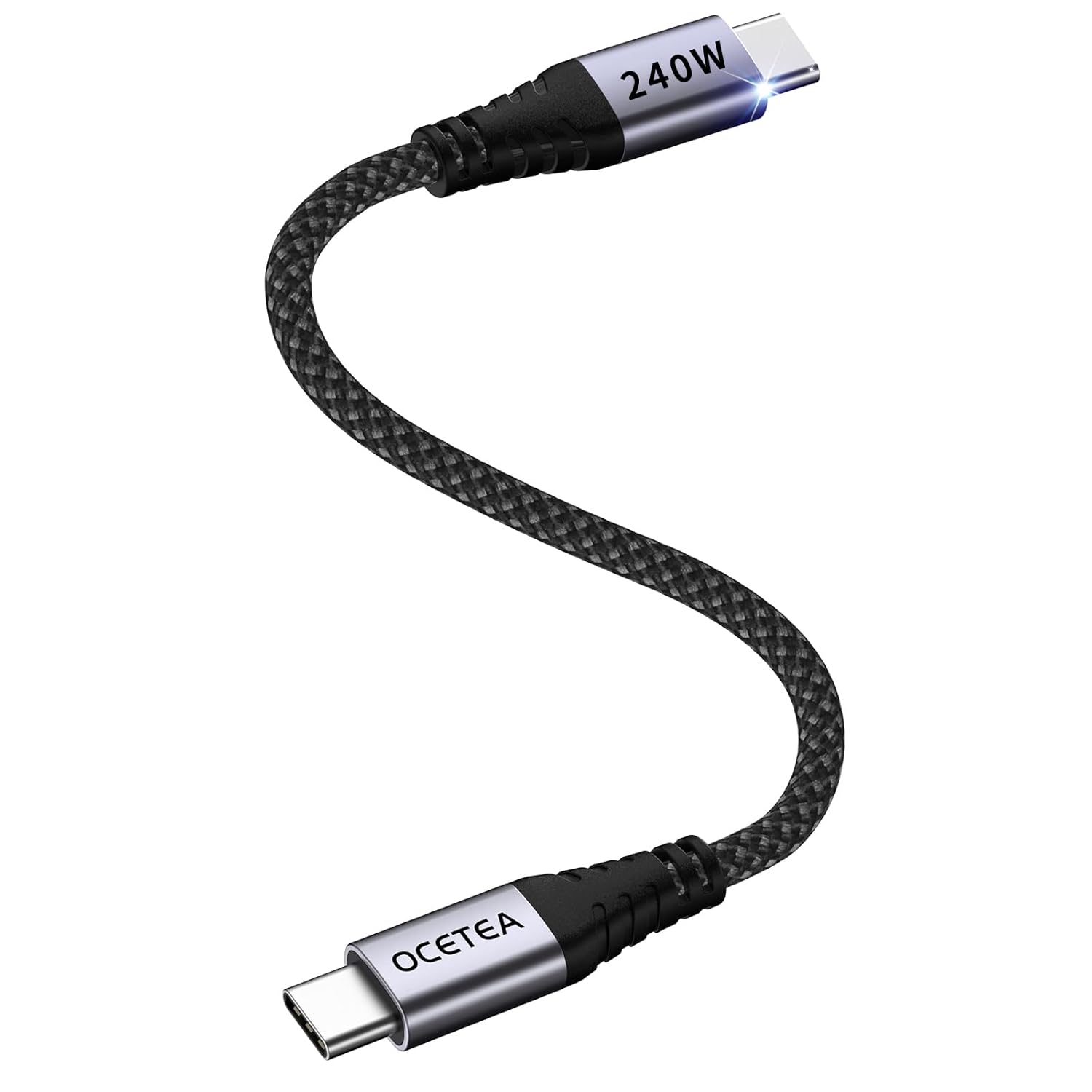 Thumbnail 5 de Ocetea 240W USB-C to USB-C Charger Cable (2-Pack, 2m) with PD 3.1 and QC 5.0 fast charging