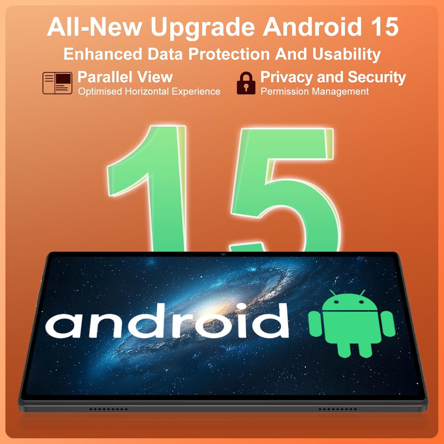 Thumbnail 1 de JUSYEA 2026 Tablet 10 Inch Android 15 – 30GB RAM, 128GB ROM, TF 2TB, 8000mAh, Gemini AI