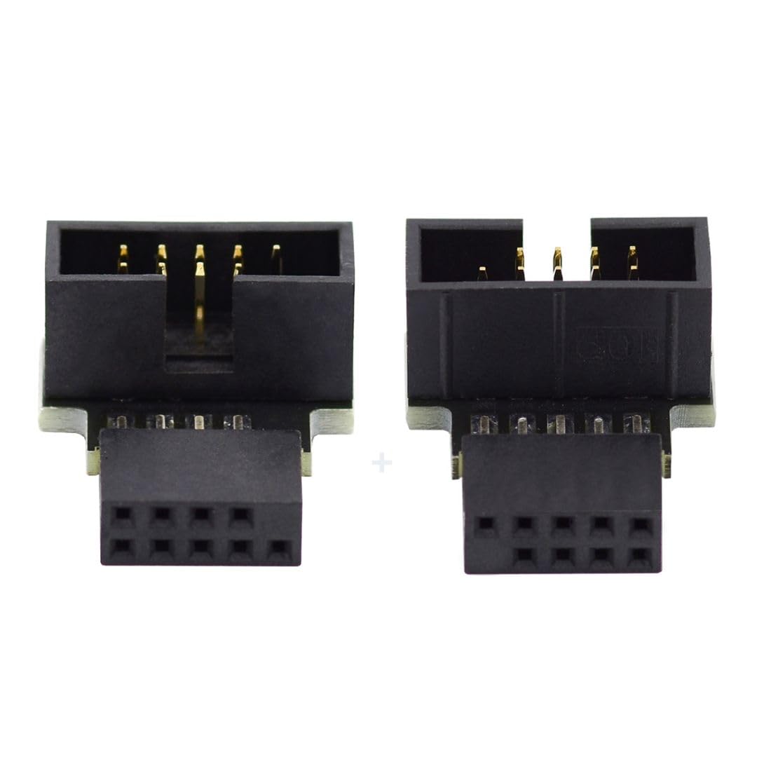 Detalle de chenyang USB 2.0 9Pin/10Pin Motherboard Header Verlängerungsstecker – 90° abgewinkelte Verbindung