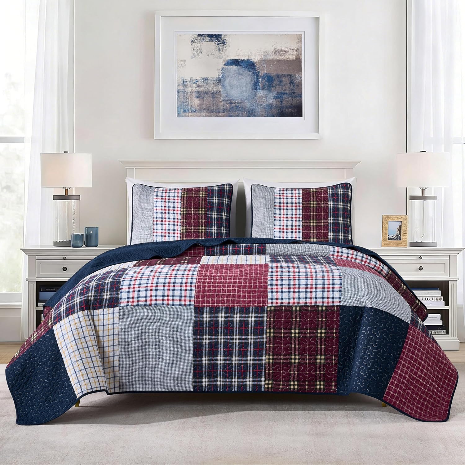 Detalle de Chezmoi Collection quilt set, King