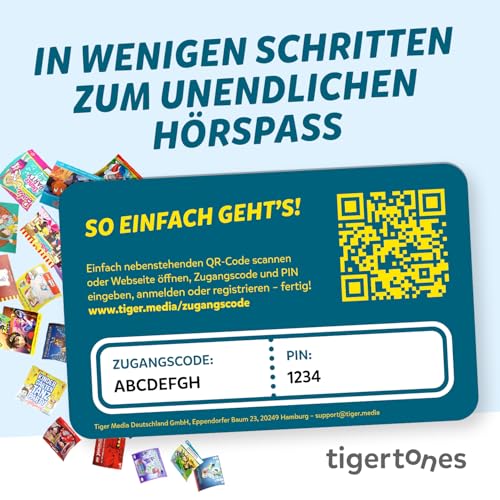 Detalle de tigermedia tigertones Duo Prepaid-Zugang 6 Monate – Audio-Streaming für Kinder