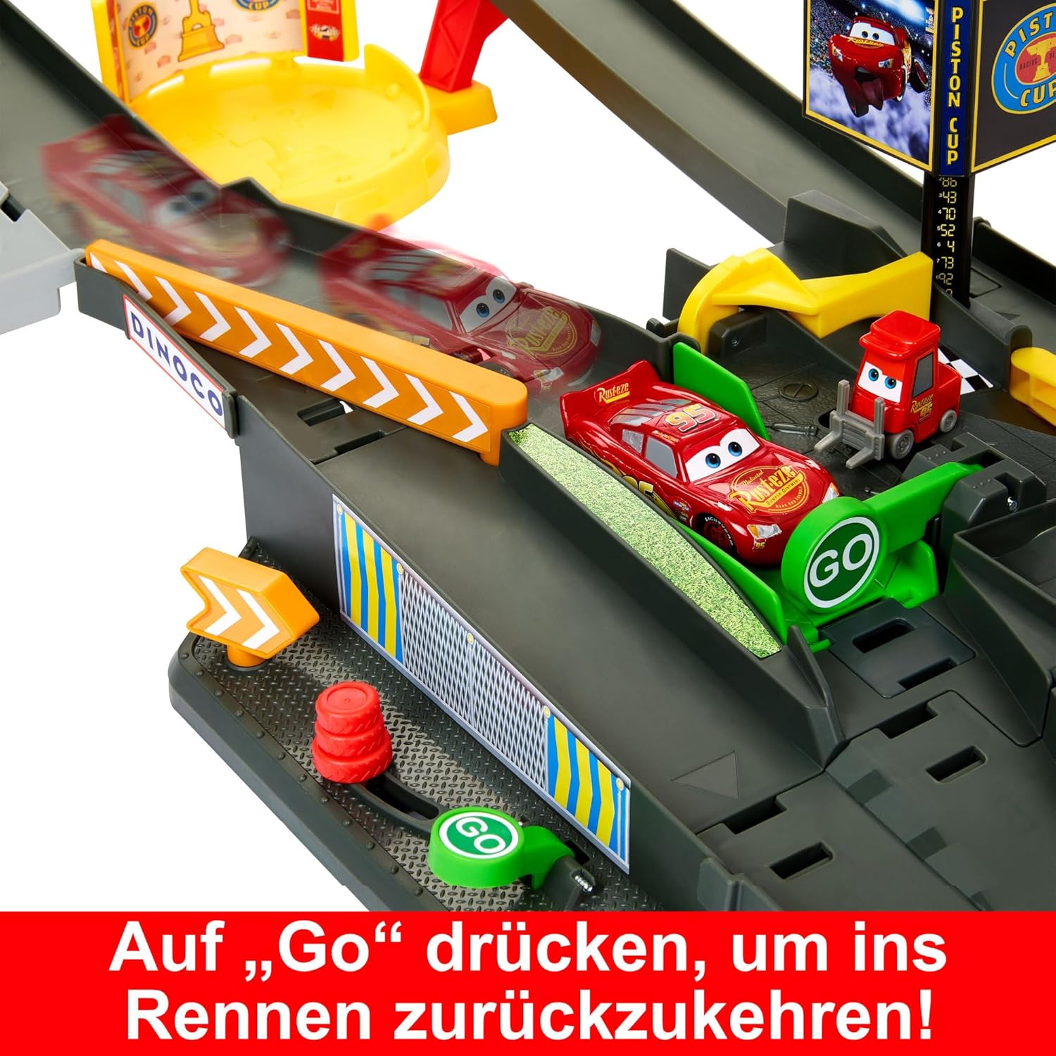Thumbnail 6 de Mattel Disney Pixar Cars Piston Cup Action Speedway Track Set with 1:55 Lightning McQueen Die-Cast (Amazon Exclusive)