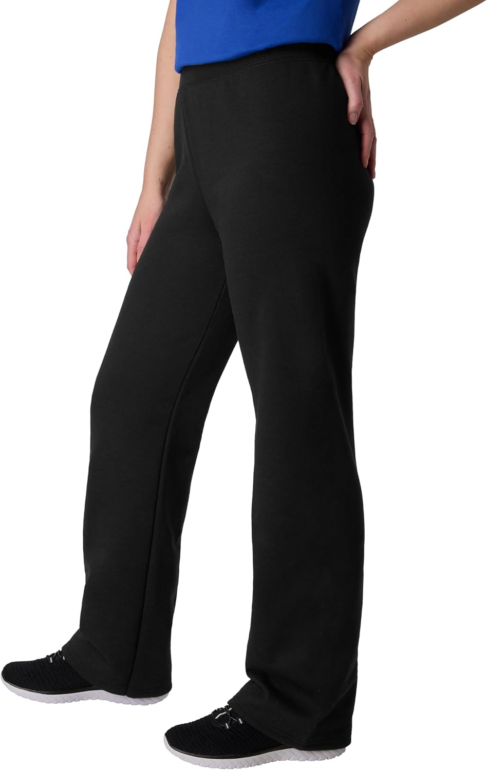 Thumbnail 2 de Hanes EcoSmart O4634 Women's Open-Bottom Fleece Sweatpants