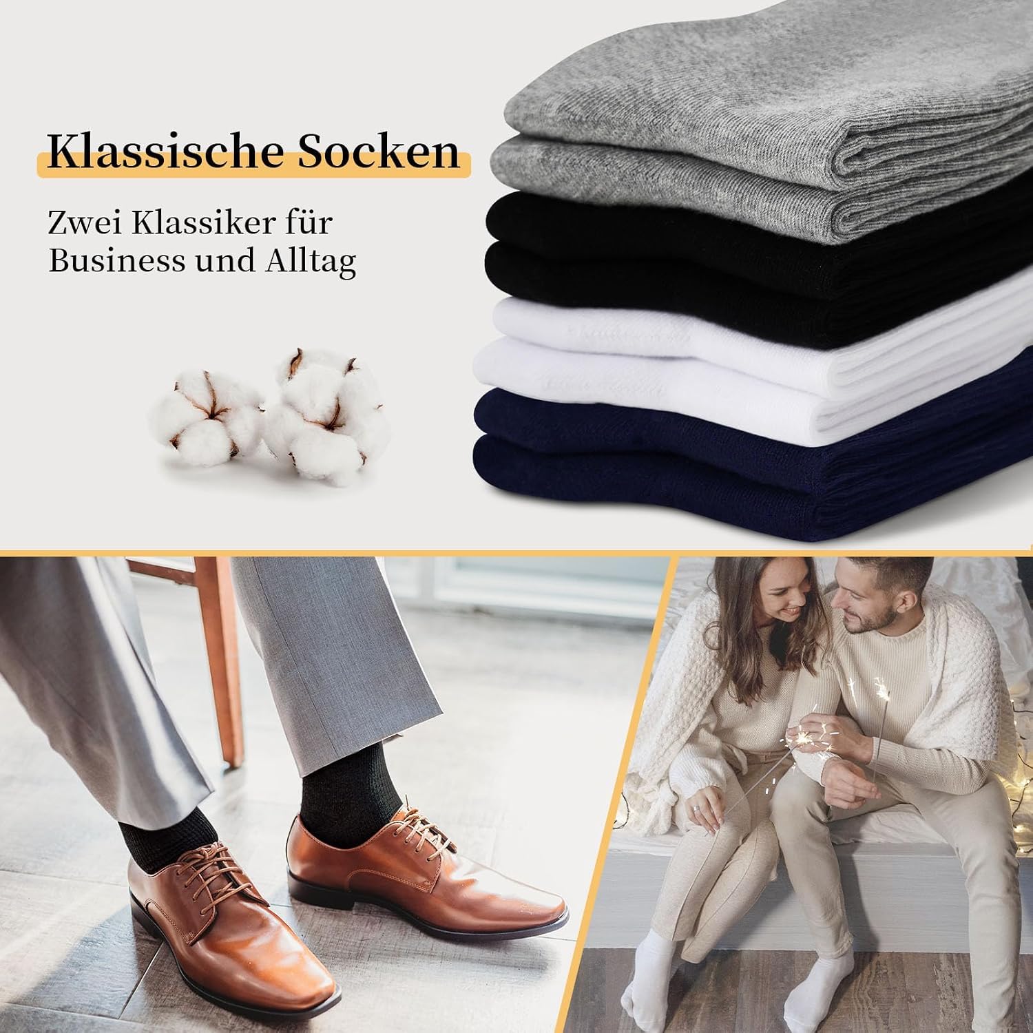 Thumbnail 6 de YOUCHAN Business Socken 10 Paar für Herren
