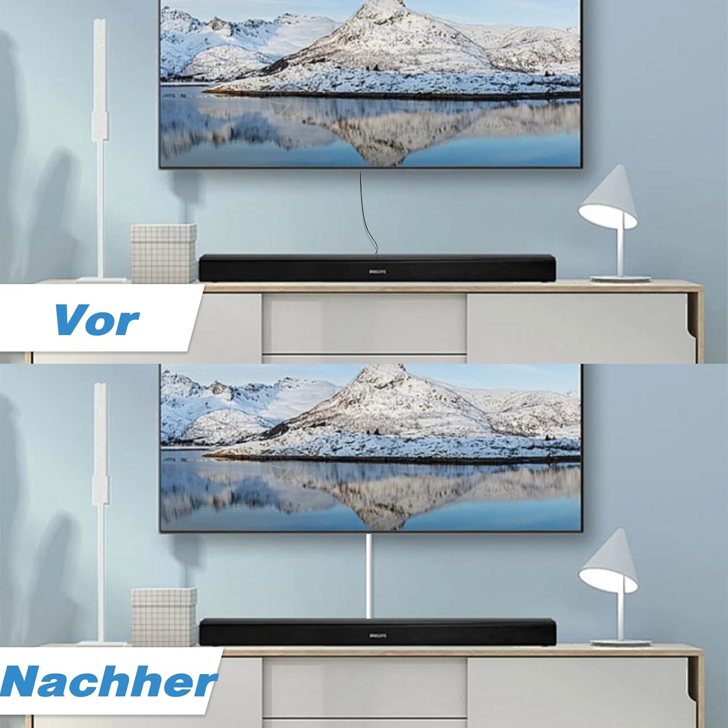 Detalle de 1m Kabelkanal Weiß Selbstklebend – Mini, flexibel, Halbrund & wasserfest