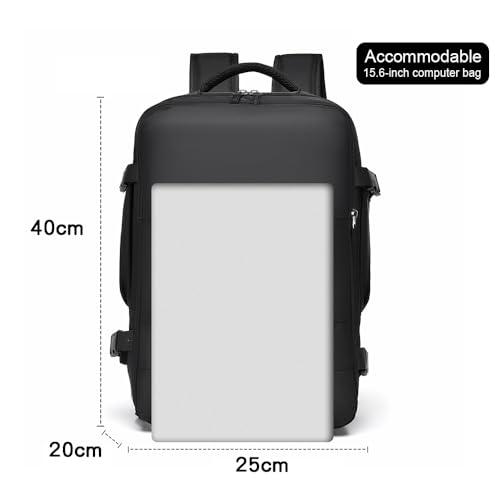 Detalle de smallrun Mochila de Cabina para Viaje 40x20x25 - 20 L, Orificio de Carga y Bolsillo Antirrobo