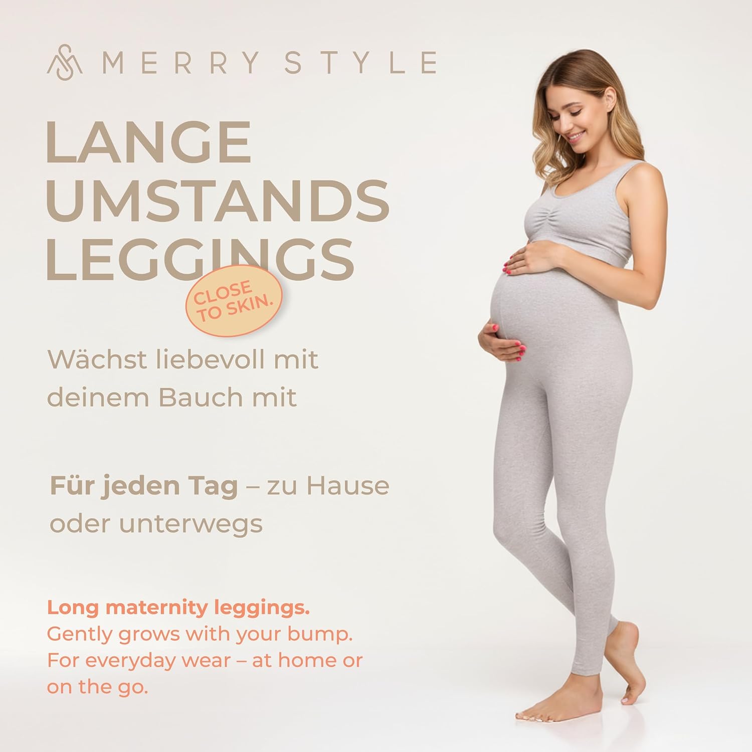 Detalle de Merry Style MS10-297 Umstandsleggings lang