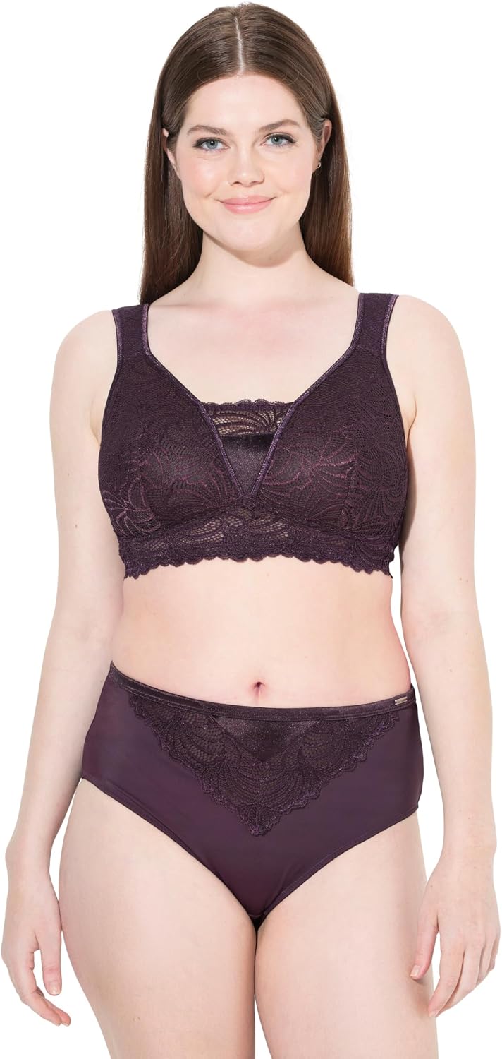 Thumbnail 6 de Ulla Popken Femme Grandes Tailles Bralette en Dentelle sans Armatures – Confort et Élégance
