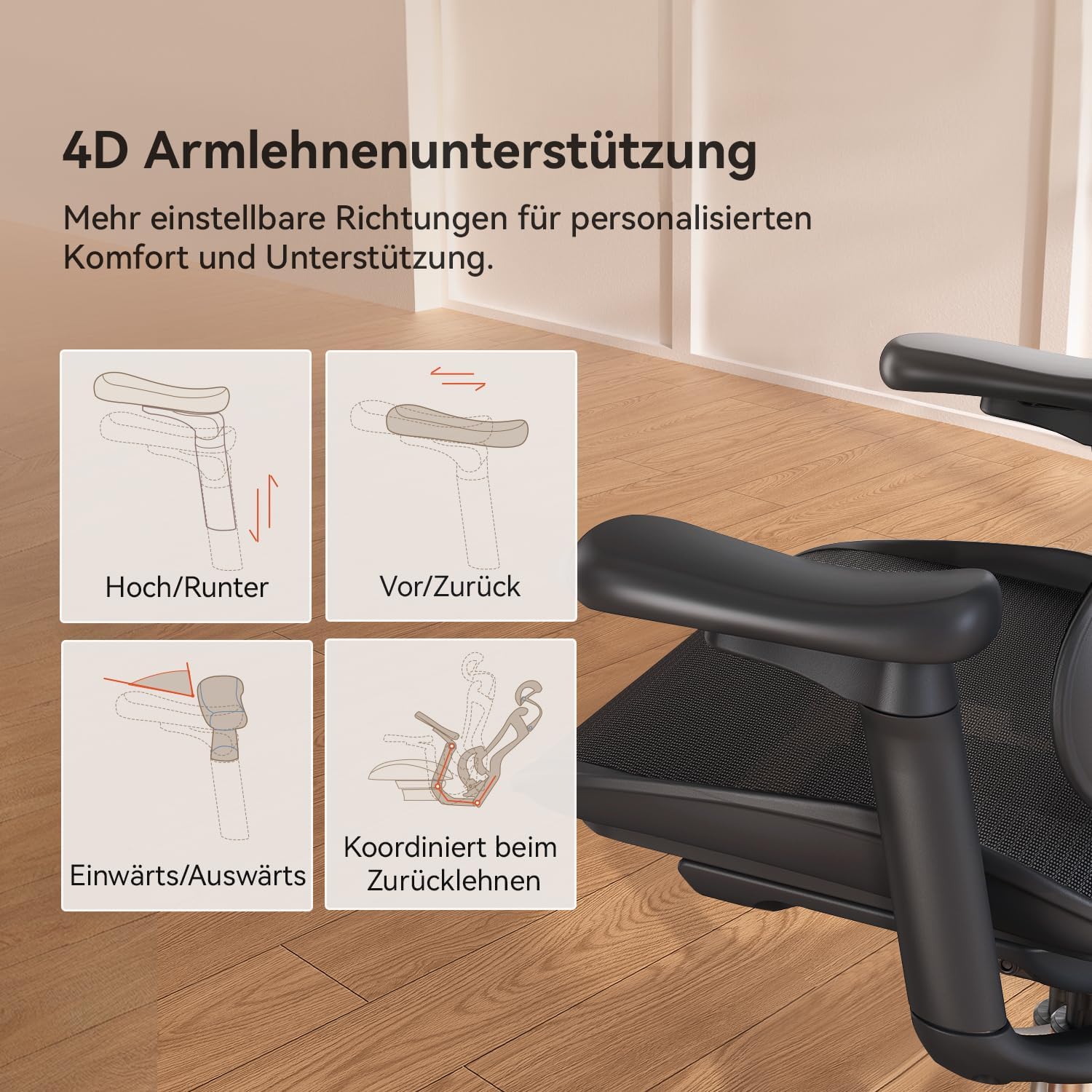 Thumbnail 5 de SIHOO Doro C300 ergonomischer Bürostuhl 150 kg