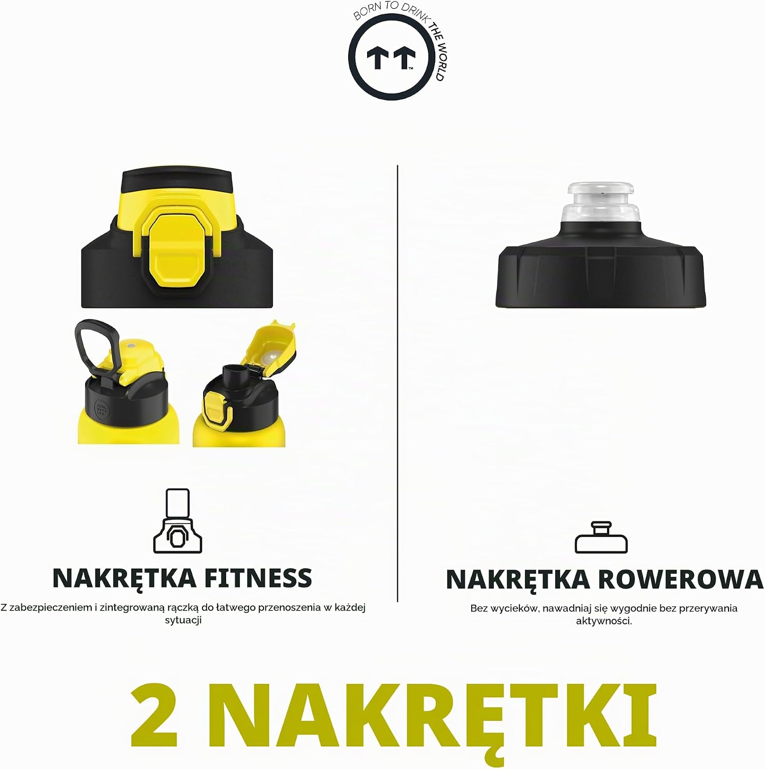 Detalle de Cool Bottles CBSP9TYO – butelka sportowa 950 ml ze stali nierdzewnej