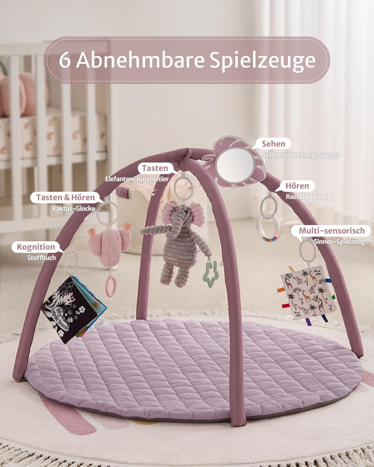 Thumbnail 2 de Blissful Diary Spielbogen Baby 85×85 cm