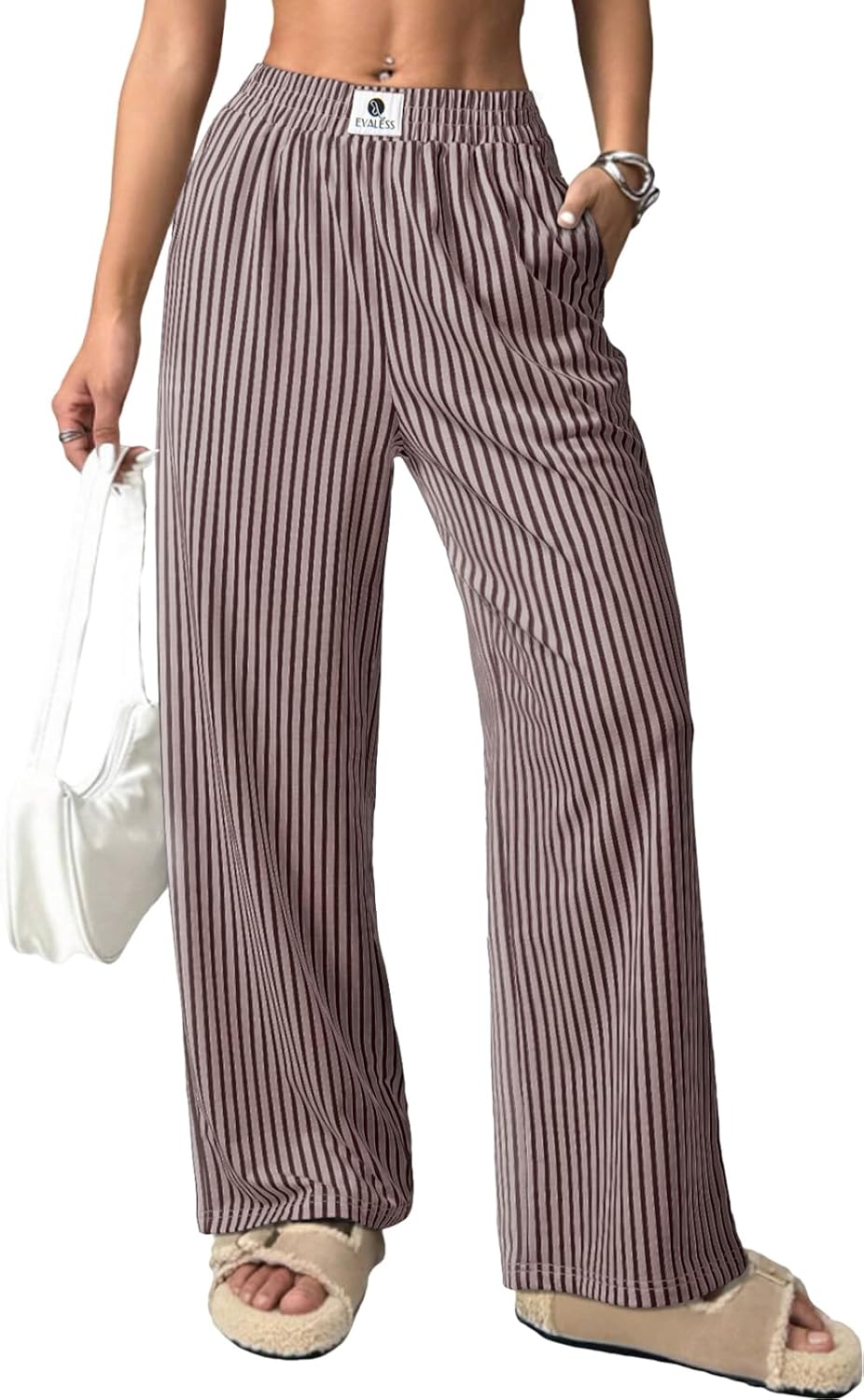 Thumbnail 6 de EVALESS Striped Pants 2026