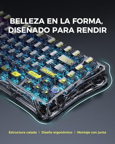 Detalle de GravaStar Mercury K1 Lite Teclado Mecánico Gaming 75%