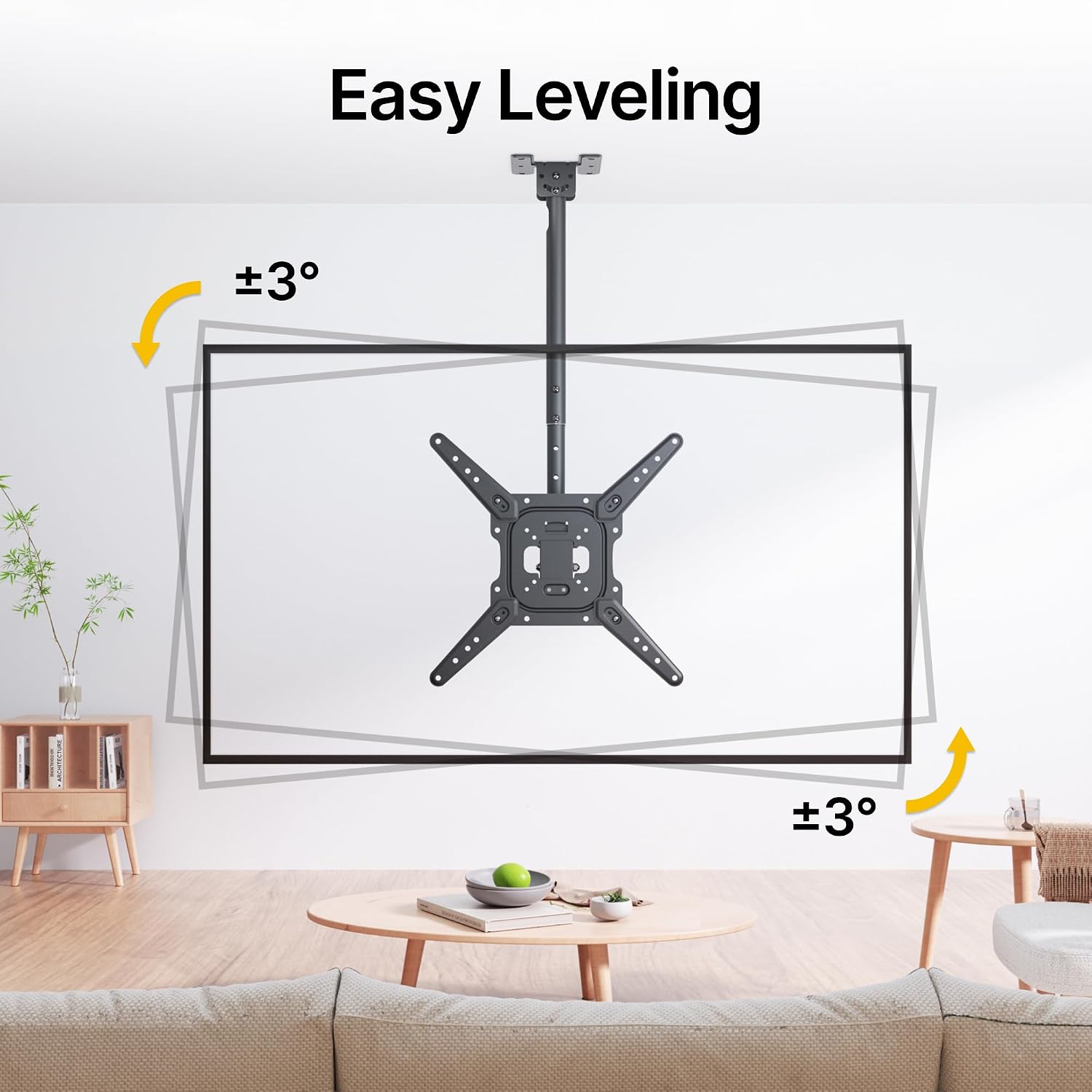 Detalle de monTEK Ceiling TV Mount for 23-55 inch Displays