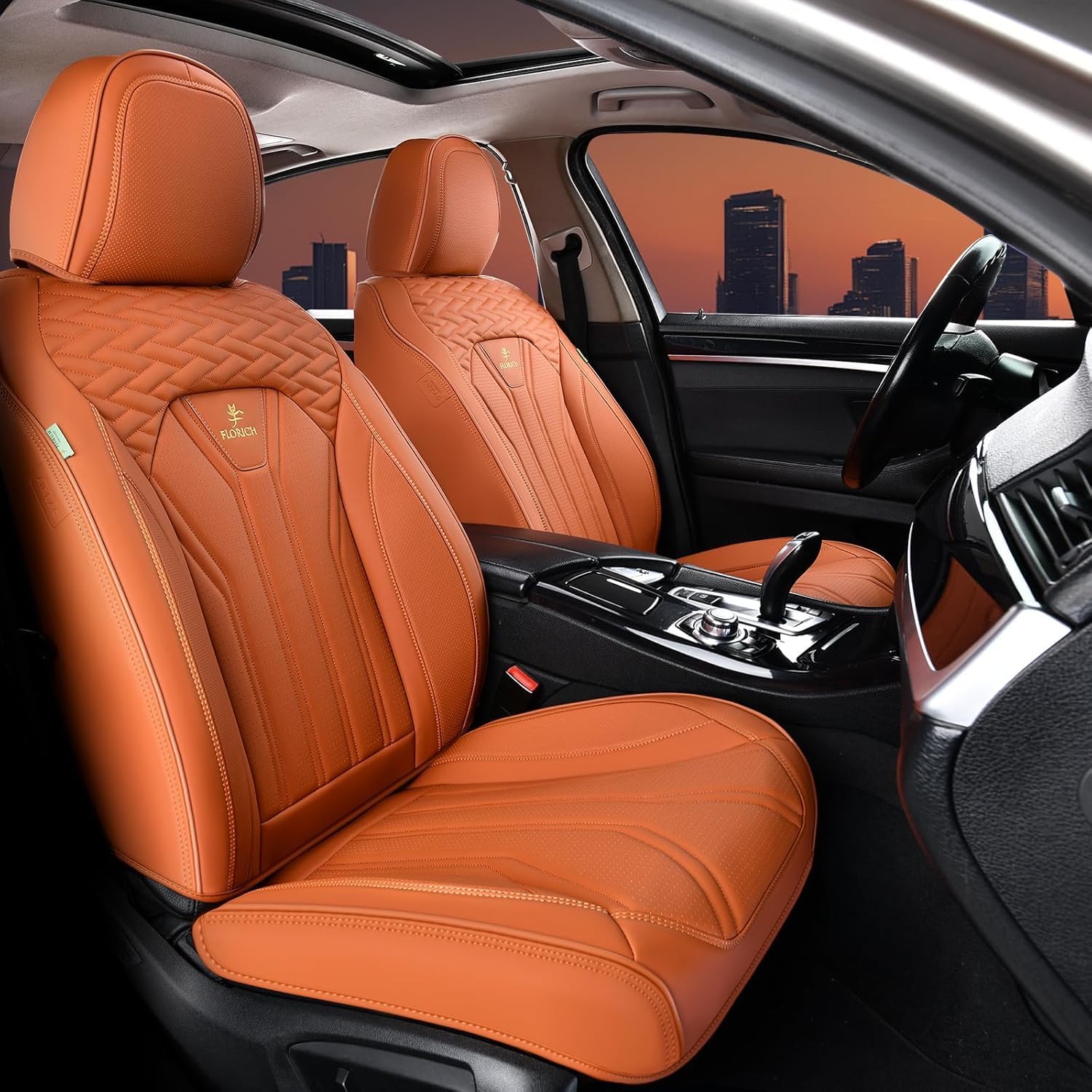 Detalle 2 de FLORICH Full Set Orange Car Seat Covers