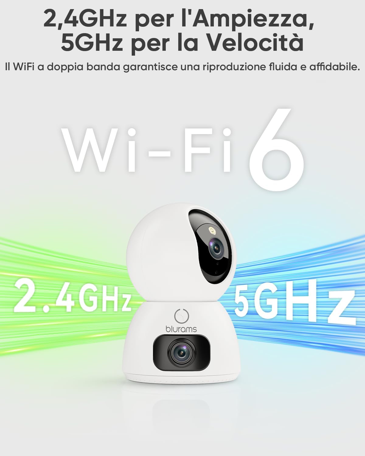 Thumbnail 4 de blurams 2K Telecamera WiFi Interna Dual Lens