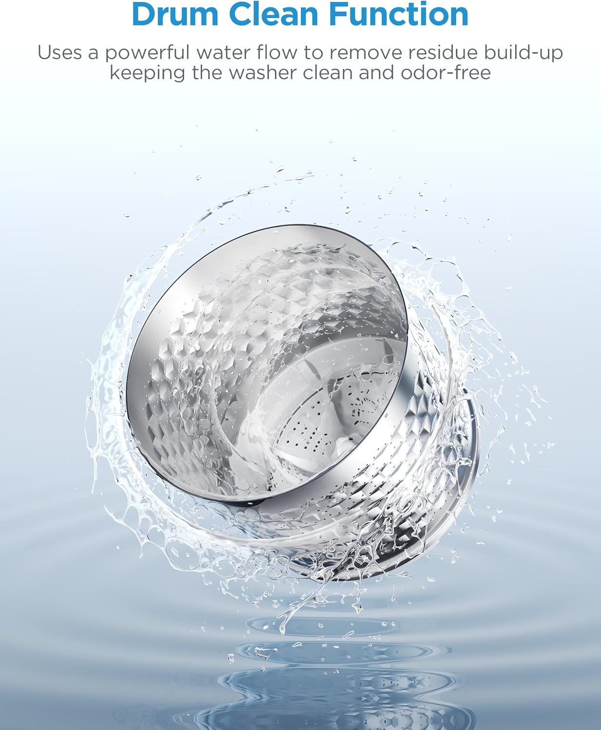 Detalle de Midea MLTW09M1BWW Portable Washing Machine, 0.9 cu. ft., Stainless Steel Tub