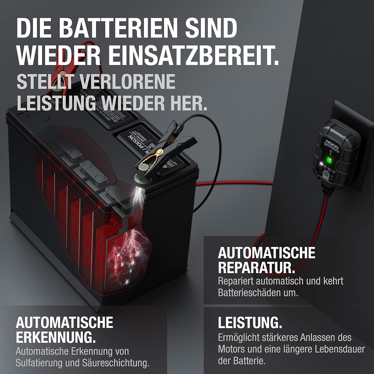 Detalle 2 de NOCO GENIUS1 Batterieladegerät 1A