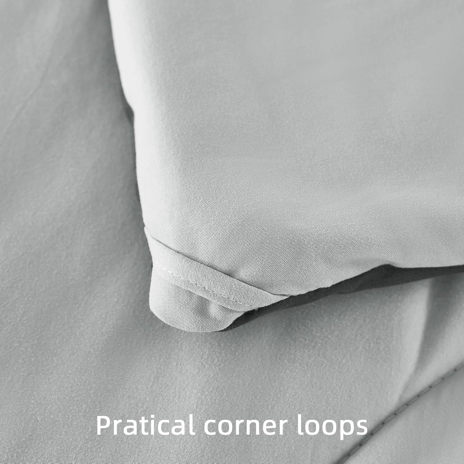 Detalle de Guchuang Bedding Coverless Double Duvet – 10.5 Tog Reversible Light/Dark Grey Down Alternative