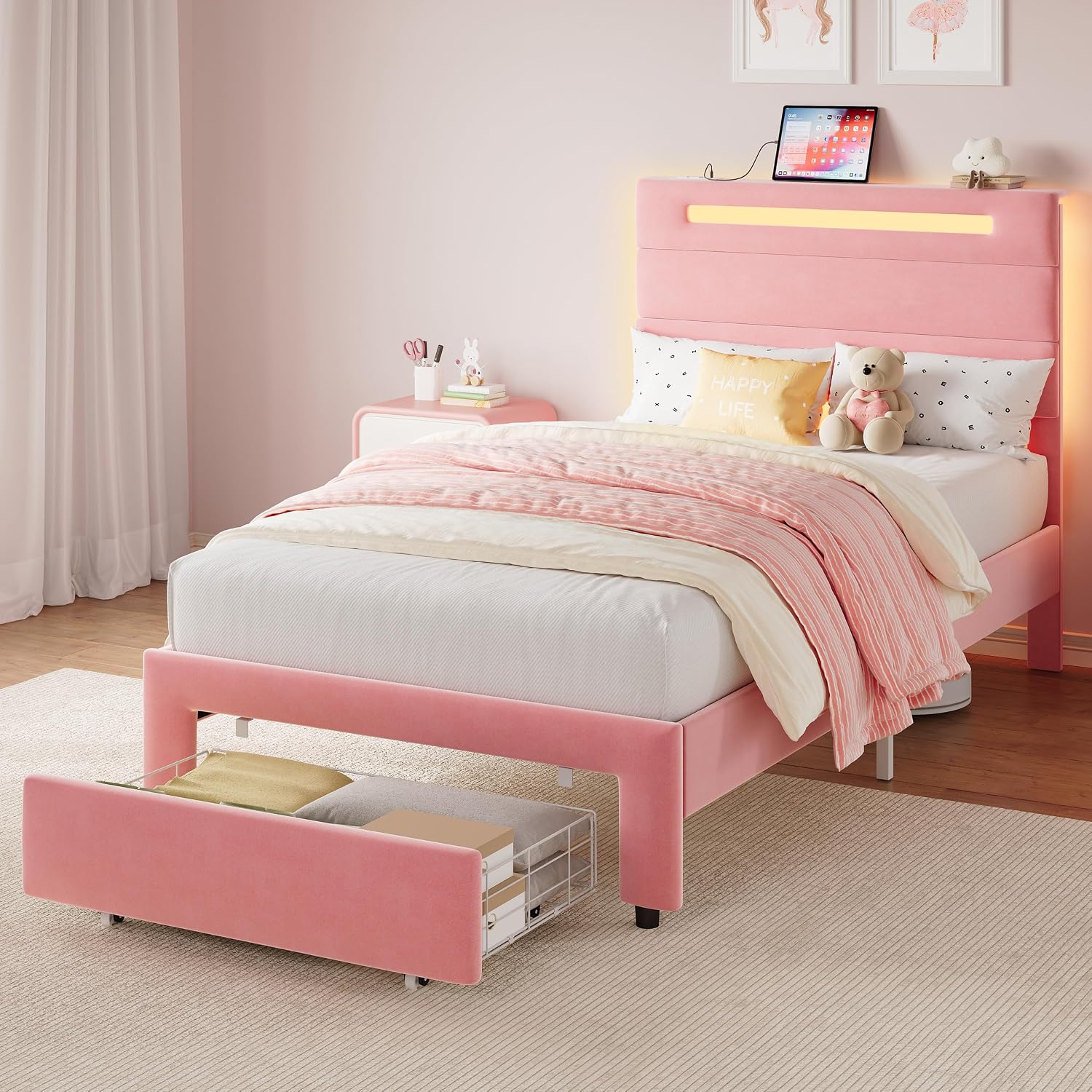 Thumbnail 6 de LIKIMIO Twin XL Bed Frame
