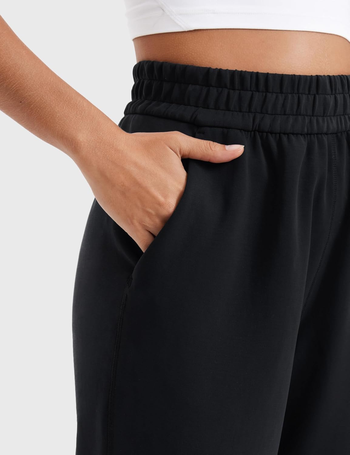 Thumbnail 3 de CRZ YOGA SoftAura pantaloni da donna a gamba dritta casual con tasche e cintura elastica (71/76/81 cm)