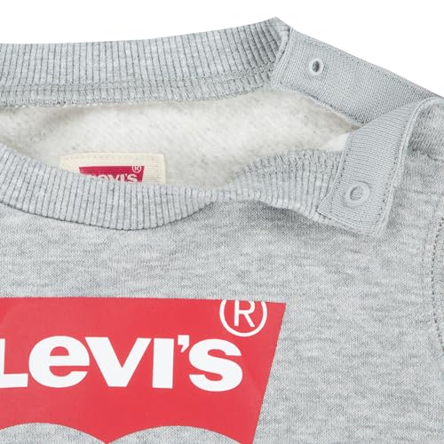 Detalle de Levi's Batwing crewneck sudadera para bebé-niños 18 meses en Grey Heather