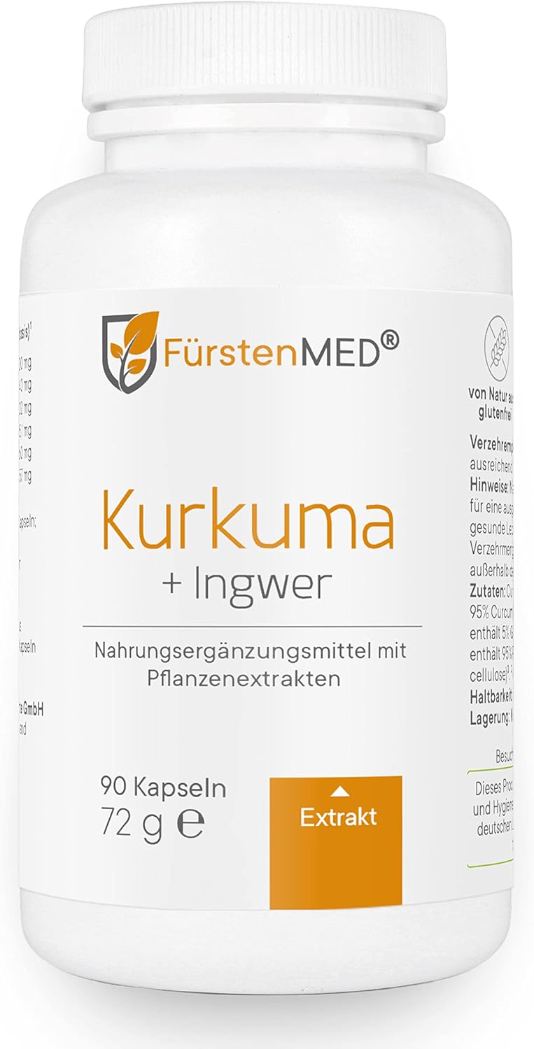 Detalle de FürstenMED Kurkuma Ingwer 90 Kapseln