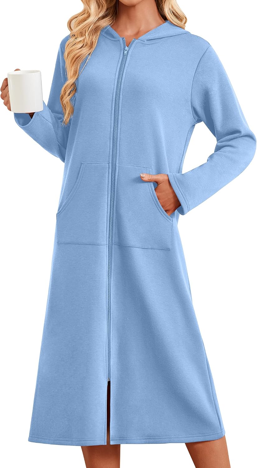 Detalle de Ekouaer Women's Bathrobe, Full-Length