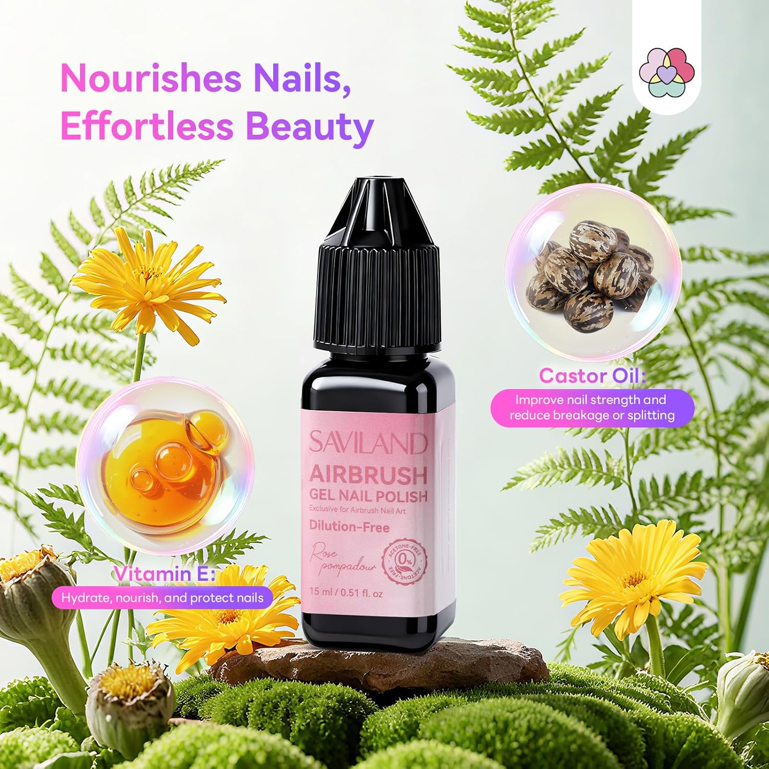 Detalle 2 de SAVILAND Airbrush Gel Nail Polish 15ML ๐