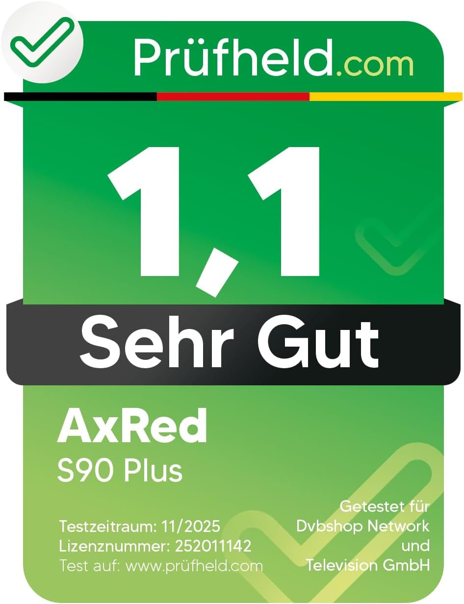 Thumbnail 1 de AXRED S90 Plus Satelliten-Receiver: HD-Receiver mit Aufnahmefunktion und Unicable-Unterstützung