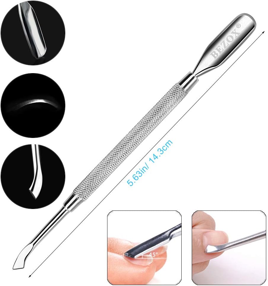 Thumbnail 4 de BEZOX Dreiteiliges Nagelhaut Schiebe Set aus Edelstahl