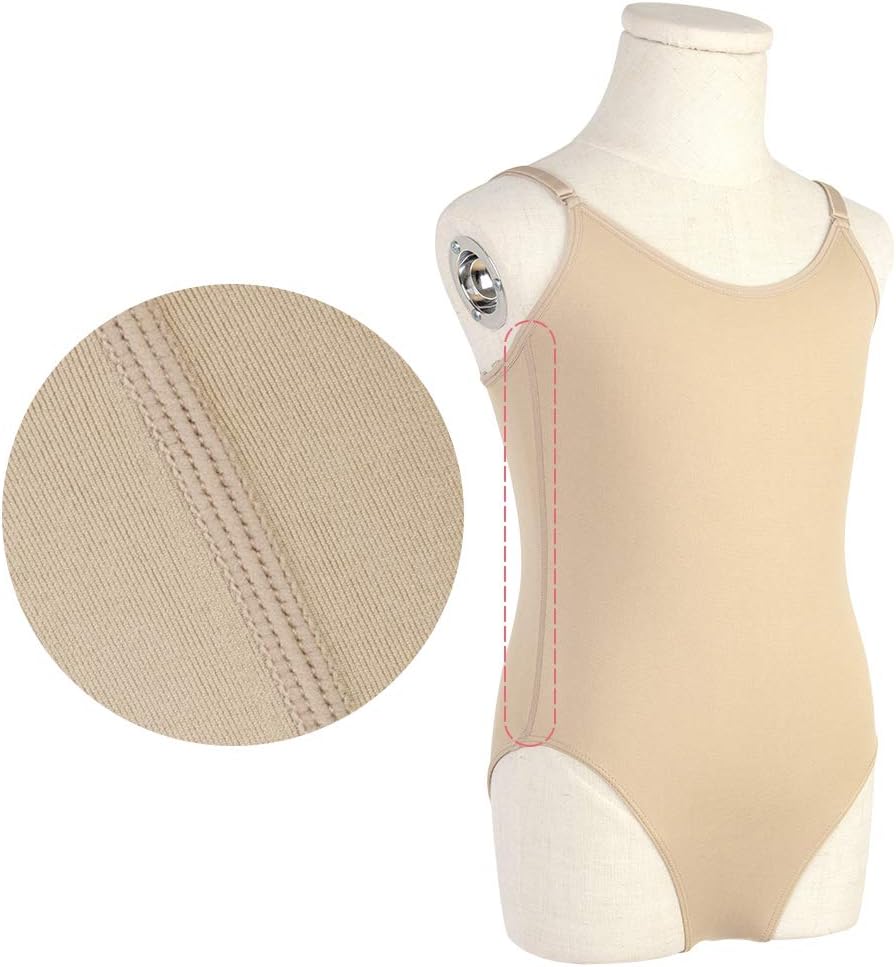 Thumbnail 6 de Soudittur Girls Camisole Leotard for Ballet, Dance and Gymnastics (Nude) – Adjustable Straps