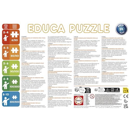 Detalle 2 de Educa Minnie Ayudantes Felices 🧩 Conjunto de 4 Puzzles Progresivos