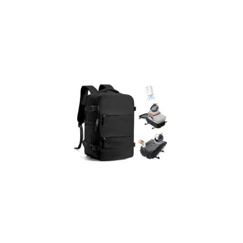 Imagen de SZLX Vacuum Backpack Travel Bag with Pump – Ryanair Cabin-Size 40x30x20, 14-Inch Laptop & Shoes Compartment en OfertitasTOP