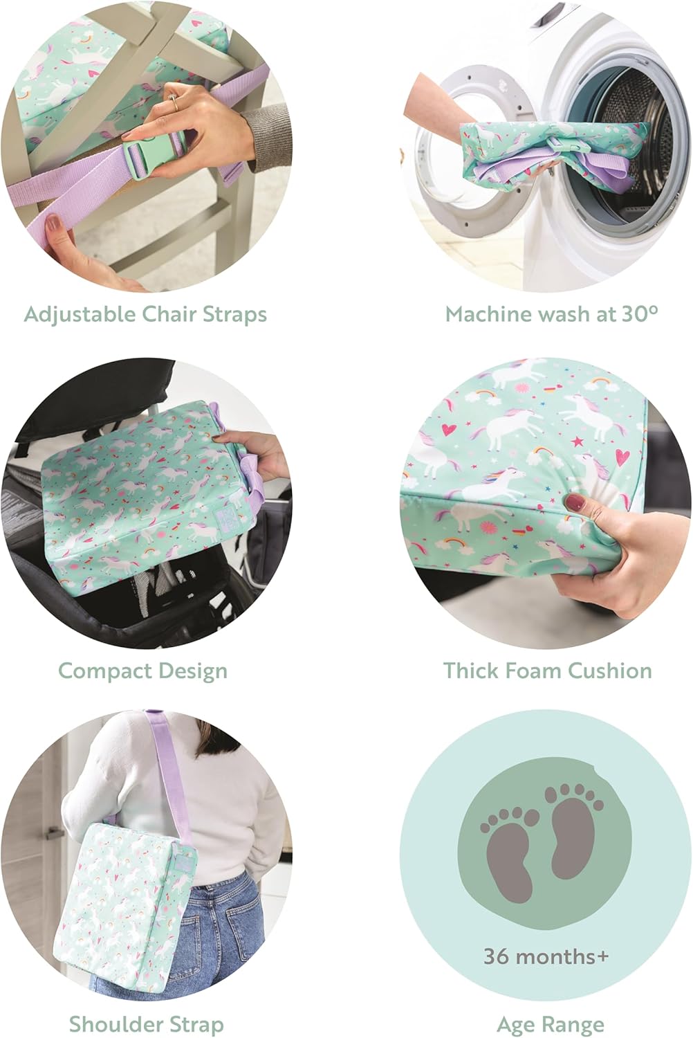 Thumbnail 2 de Polar Gear Unicorn Booster Cushion 8cm Thick