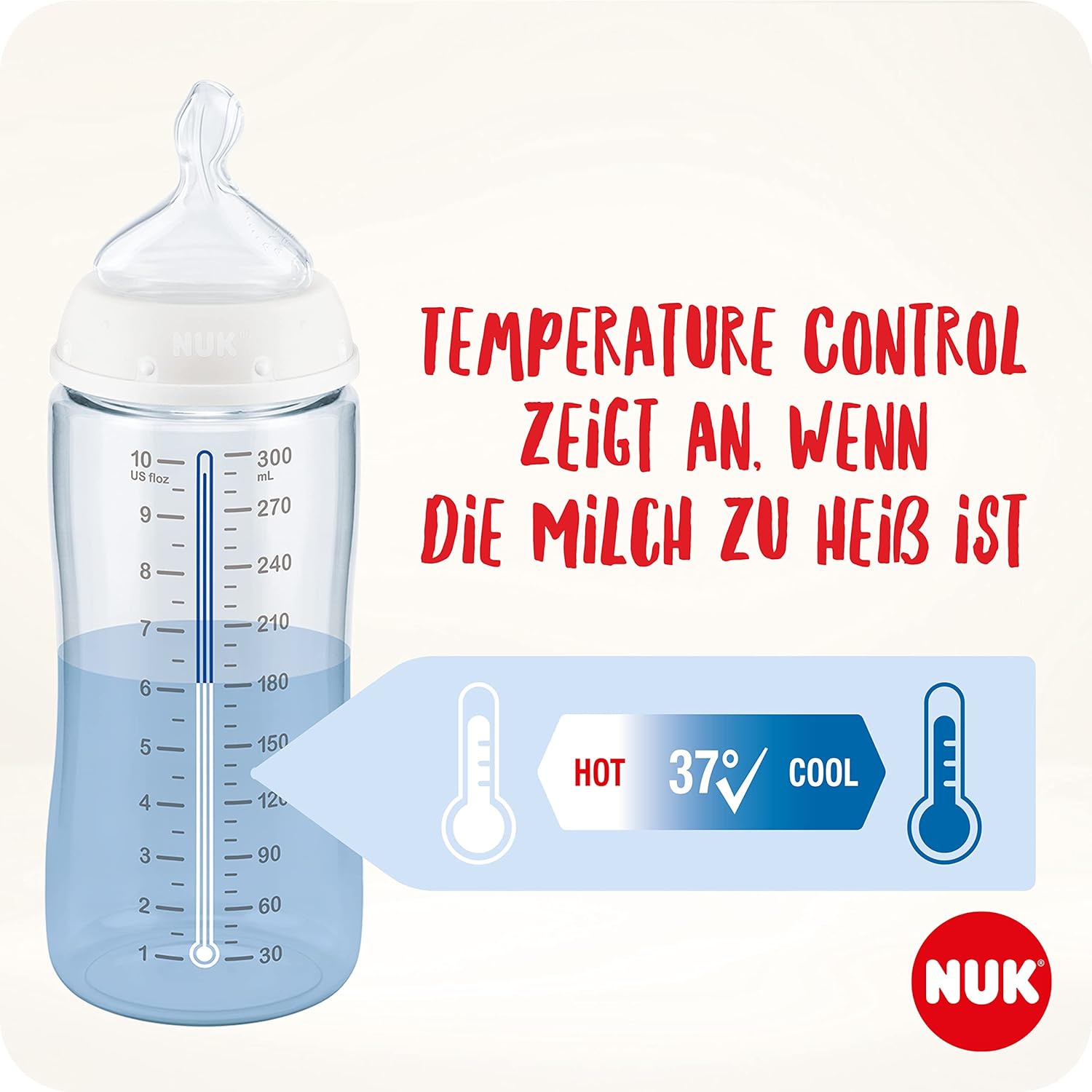 Detalle 2 de NUK First Choice+ Babyflasche 150 ml