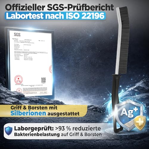Detalle de Valhaus Fugenbürste 6er Set – antibakterielle Reinigungsbürste mit Silberionen