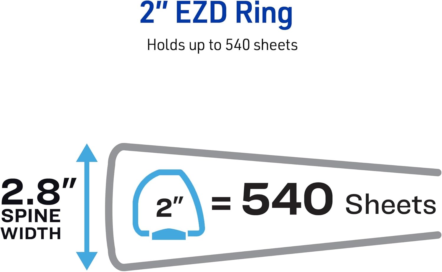 Detalle de Avery 3-Ring Binder, 2-Inch EZD Rings