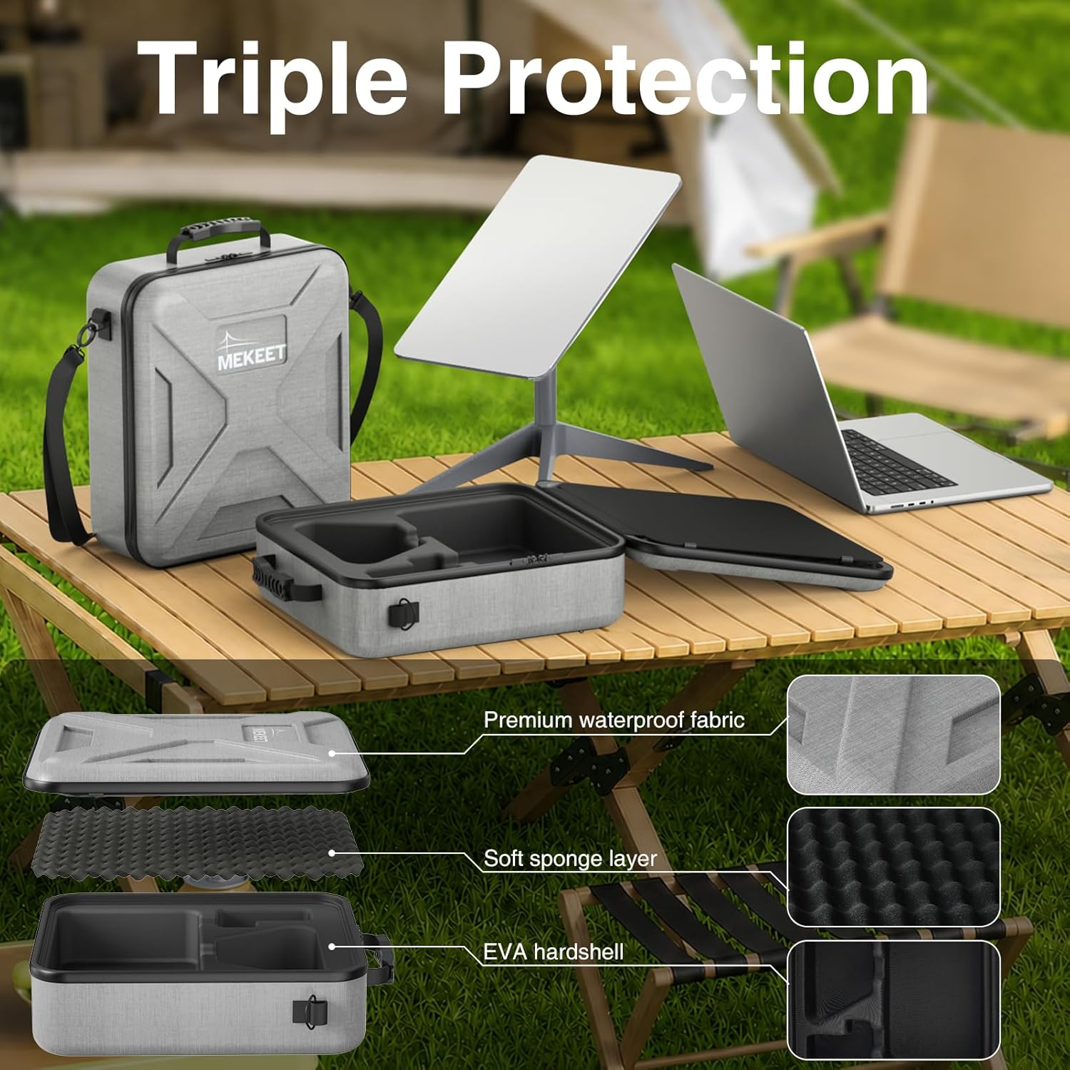 Thumbnail 6 de MEKEET Starlink Mini Case: Ultra-Light, All-in-One Travel Case for Starlink Mini