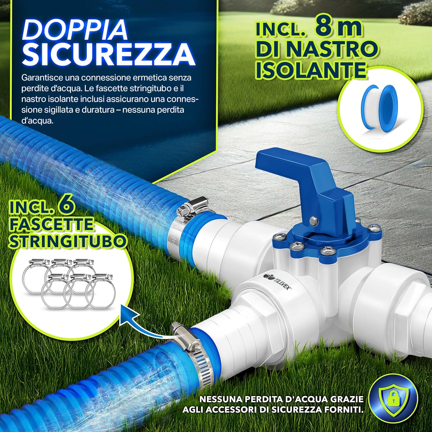 Thumbnail 1 de Tillvex Bypass Set piscina 12 pezzi