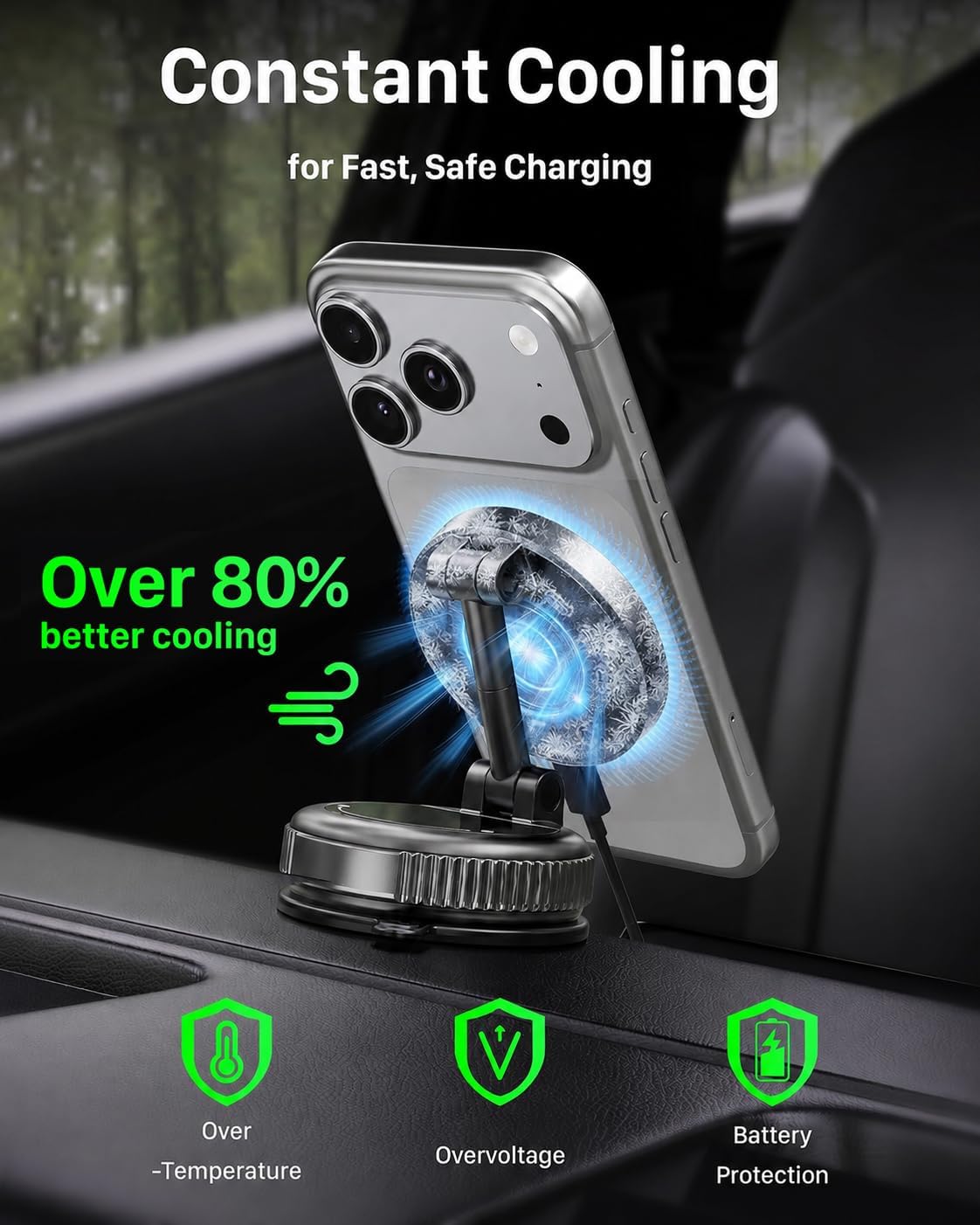 Thumbnail 4 de YOSH Magsafe Car Mount Charger 15W