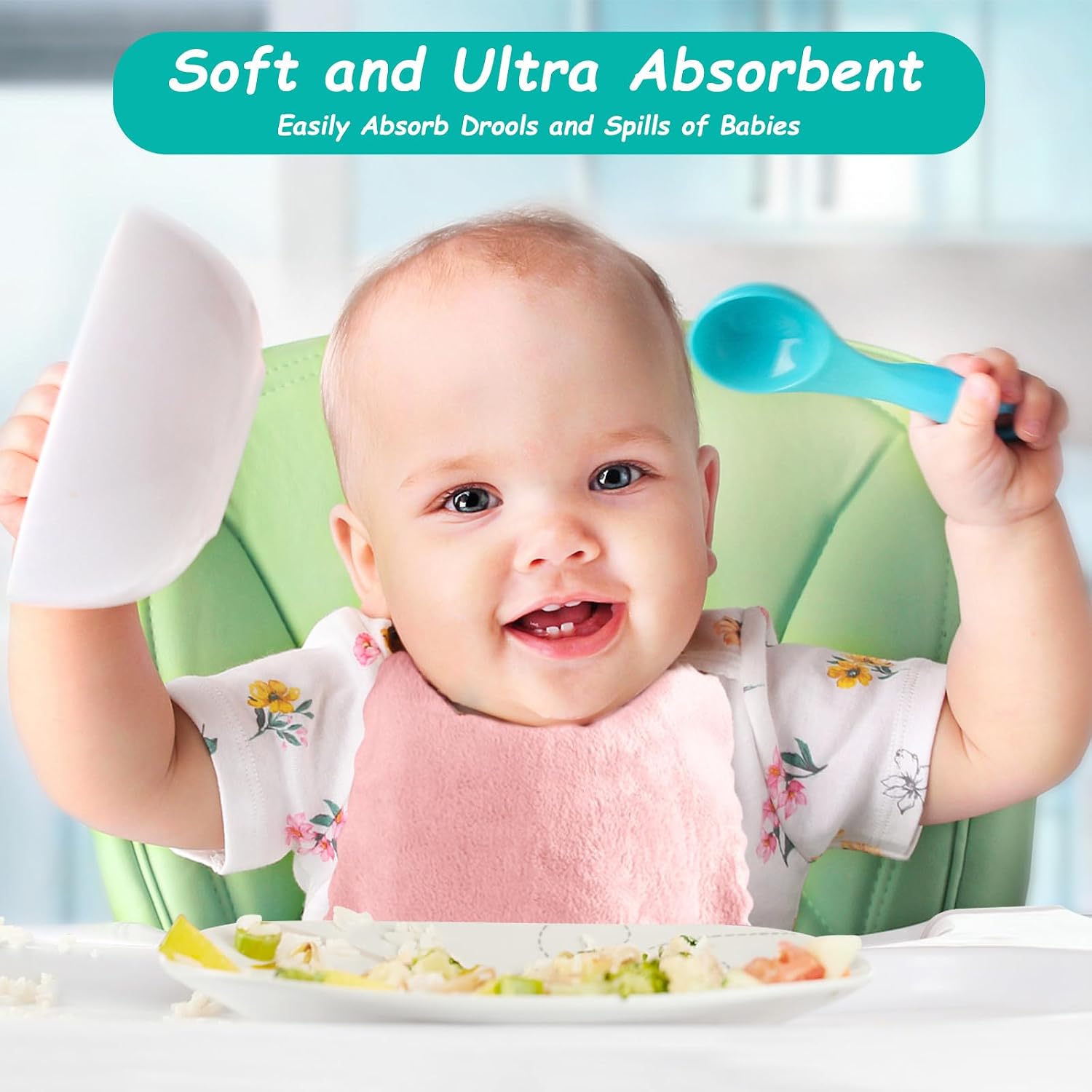 Detalle 2 de HOMEXCEL Baby Washcloths 7 x 9 in