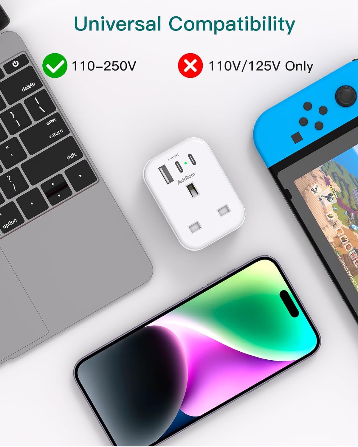 Thumbnail 6 de UK to US Plug Adaptor 3250W 🇺🇸