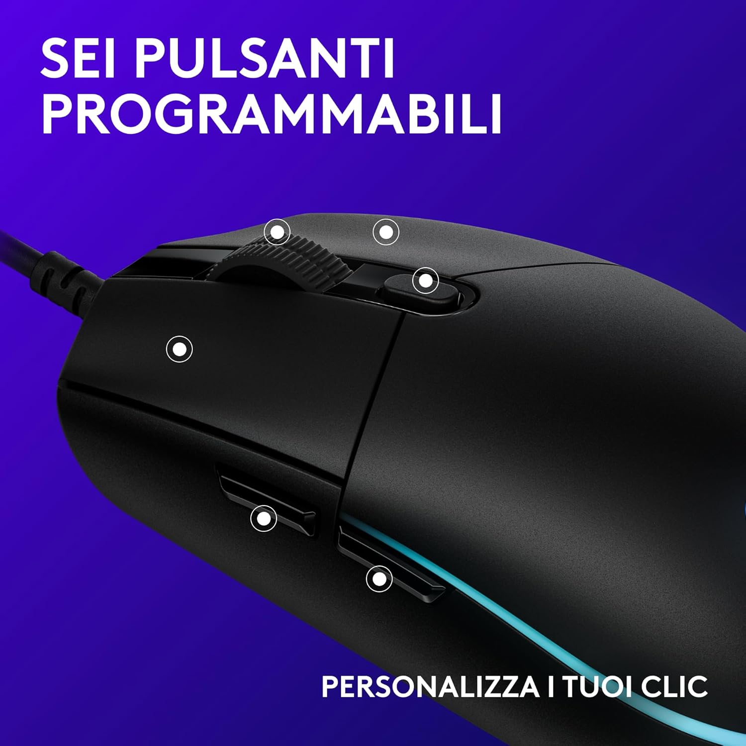 Thumbnail 2 de Logitech G G203 LIGHTSYNC Mouse Gaming 8.000 DPI
