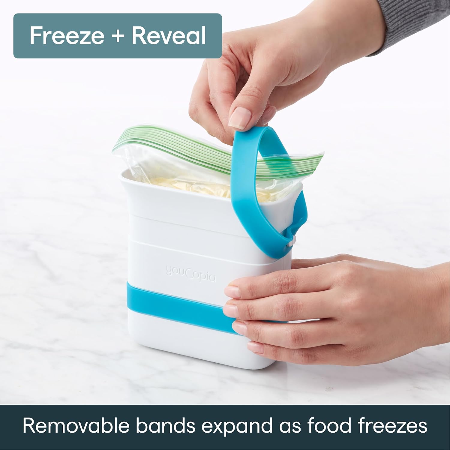 Thumbnail 4 de YouCopia FreezeUp Freezer Food Block Maker 2-Cup 🍽