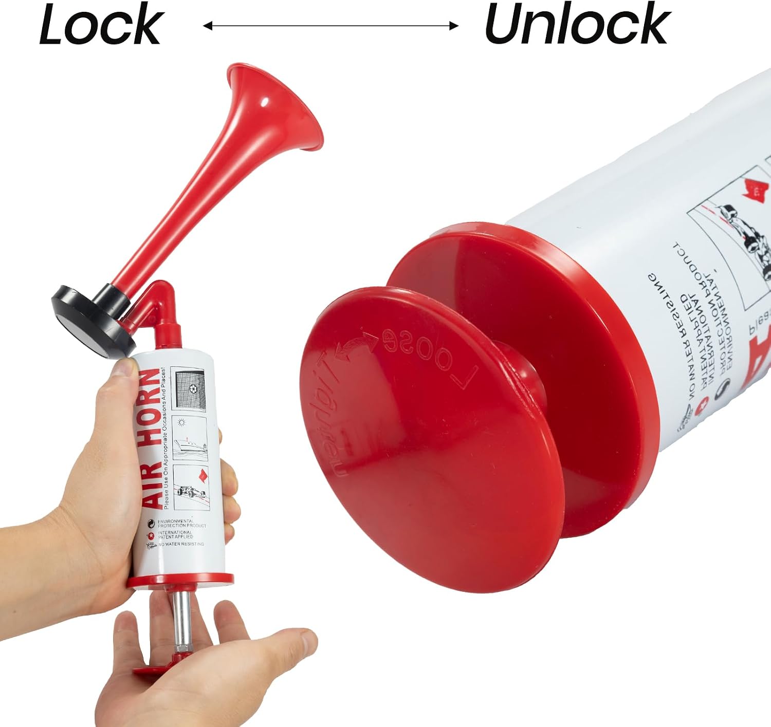 Detalle 1 de Eqwol Handheld Air Horn 120 dB