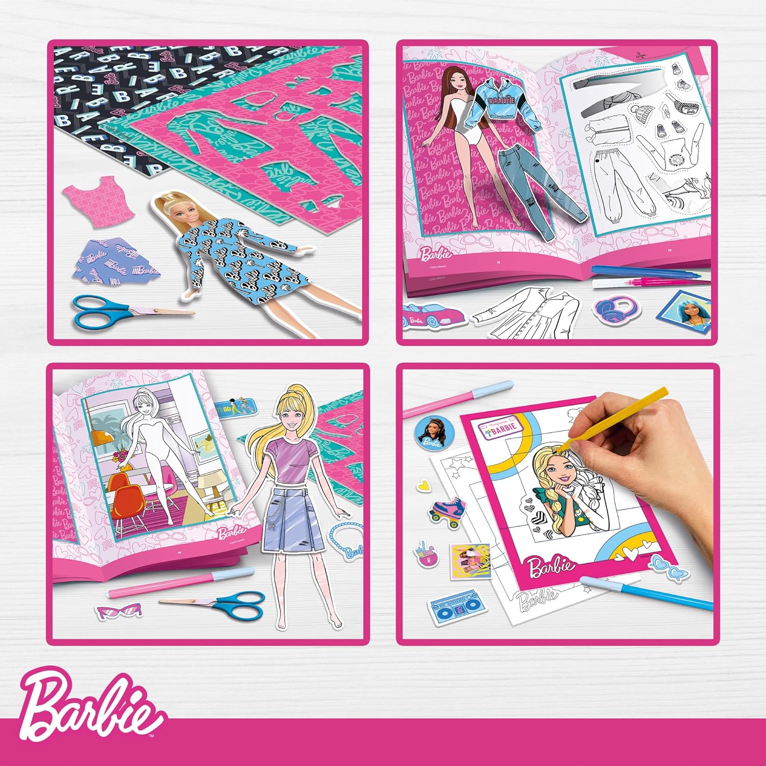Detalle de BARBIE Colouring Backpack Creative Kit — a screen-free arts set for 4+